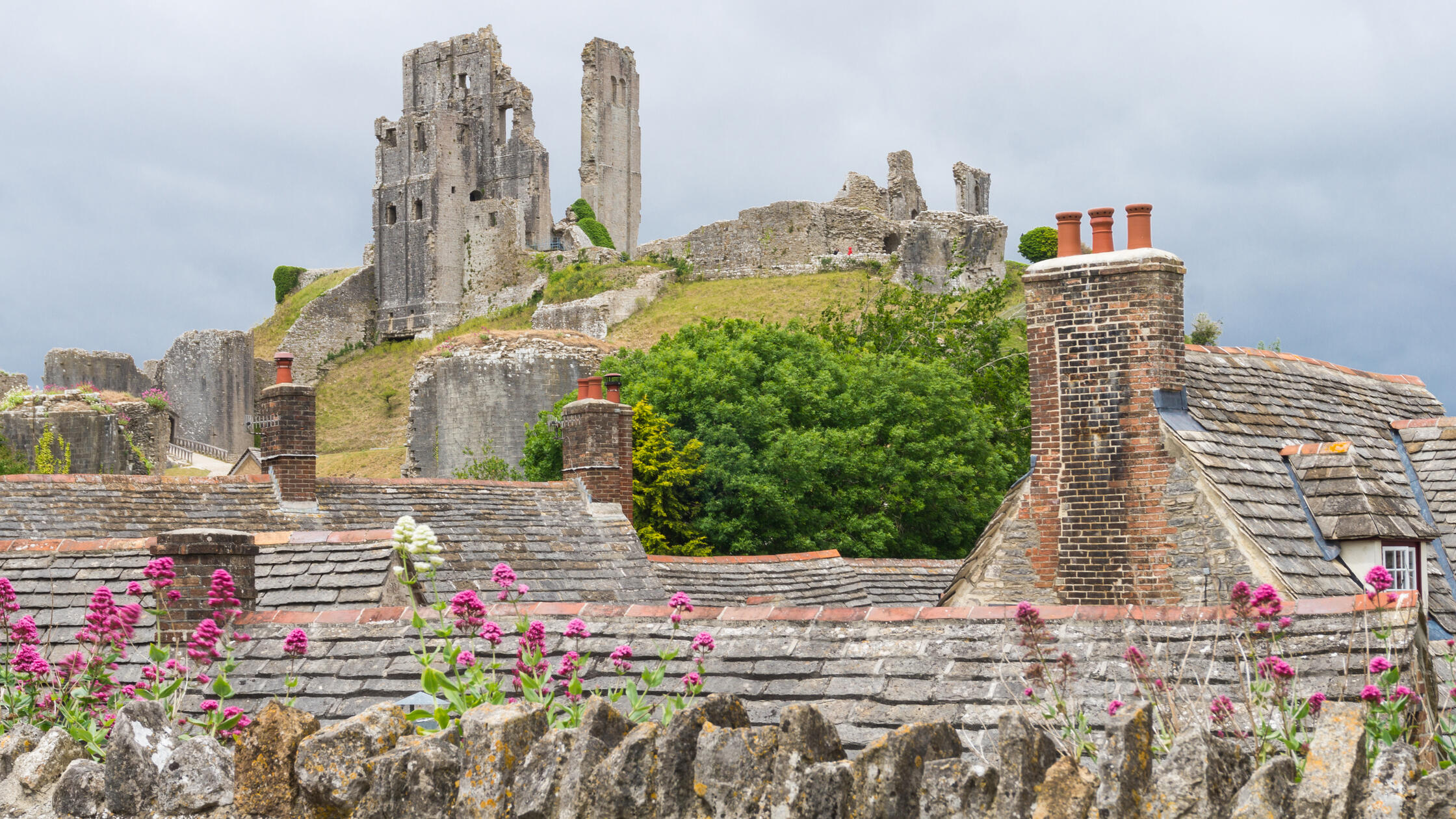 Corfe Castle, Dorset, UK